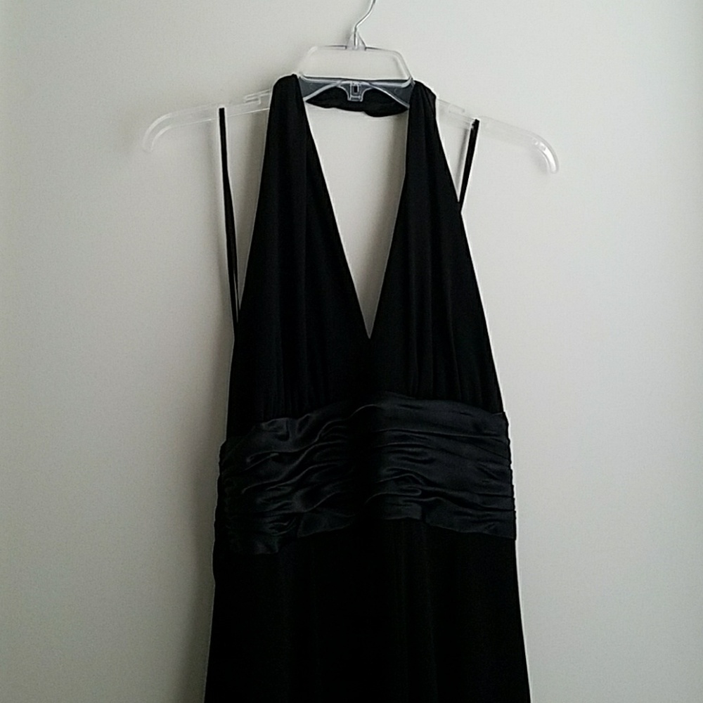 NWT Vintage black halter dress